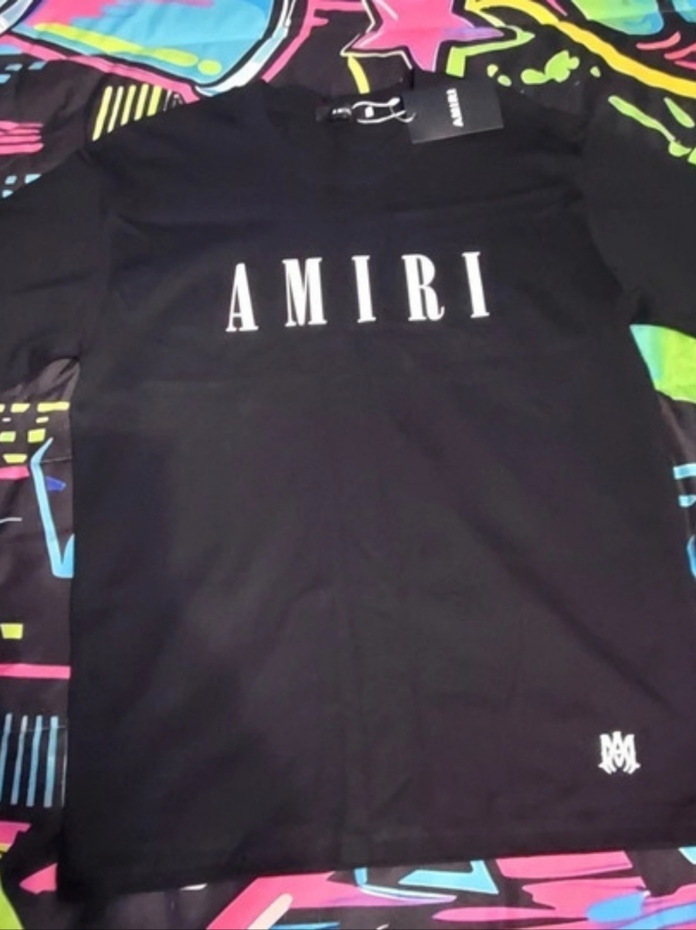 AMIRI MA Core Logo Tee Short Sleeve Black & White